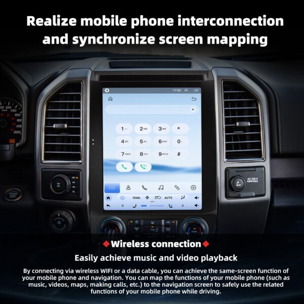 12.1 Inch Car Radio For Ford Raptor F150 F250 F350 2015-2021