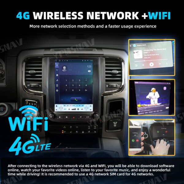 10.4 Inch Car Radio For Dodge Ram 1500 2500 3500 2013-2018