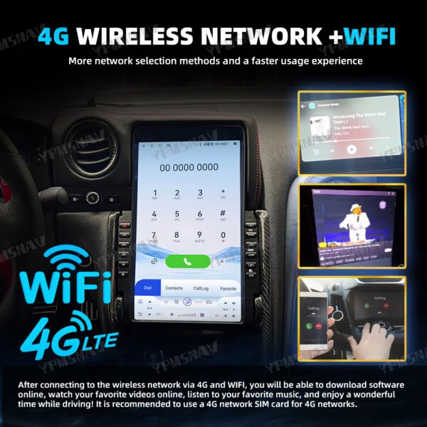 13.6 Inch Car Radio For Nissan GT-R GTR R35 2008-2017