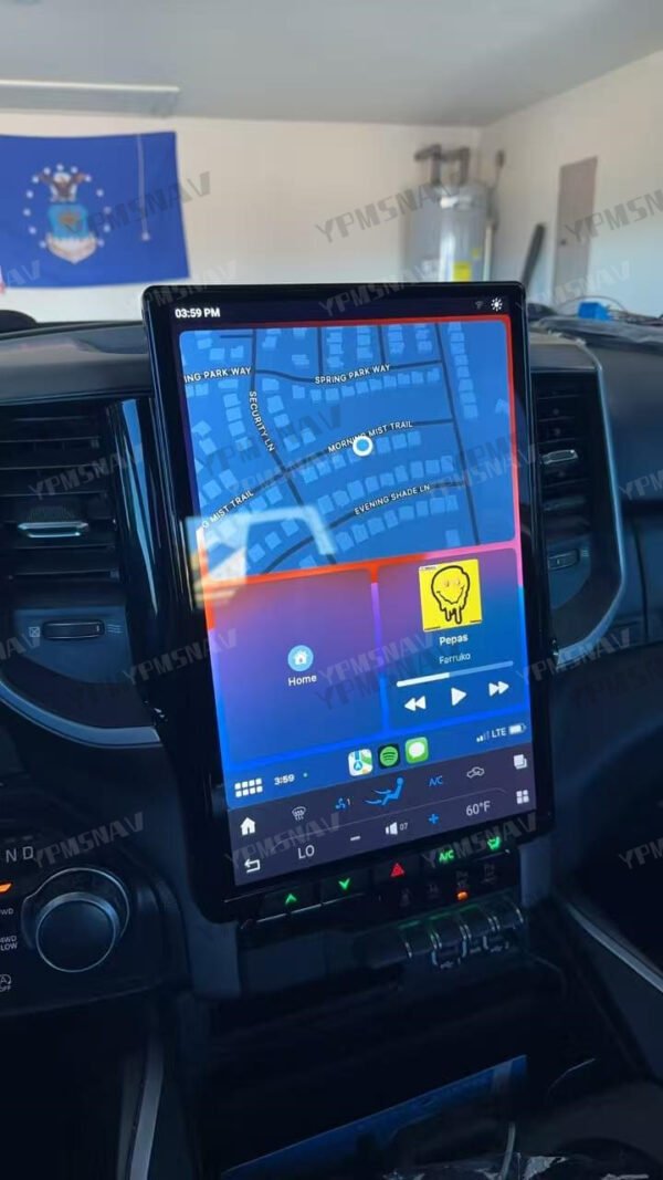 14.4 Inch Car Radio For Dodge Ram 1500 2500 3500 2019-2024