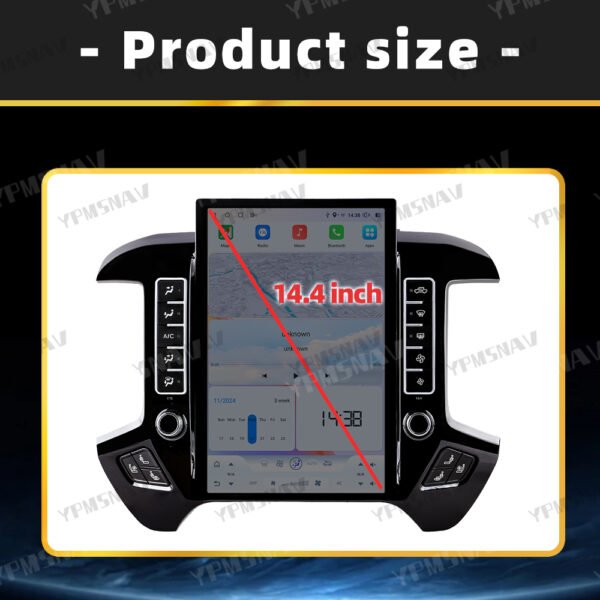 14.4 Inch Car Radio For GMC Sierra For Chevrolet Silverado 2013-2019