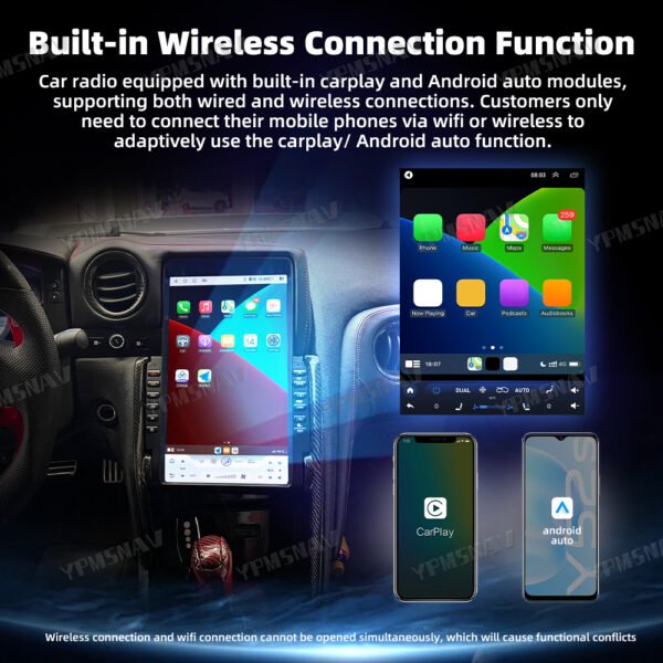 13.6 Inch Car Radio For Nissan GT-R GTR R35 2008-2017