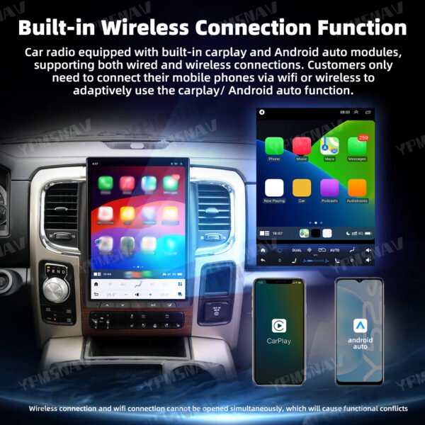 14.4 Inch Car Radio For Dodge Ram 1500 2500 3500 2013-2018