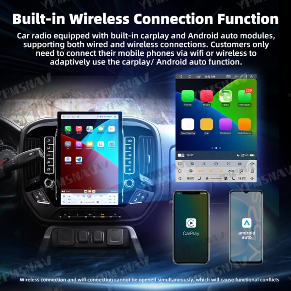 14.4 Inch Car Radio For GMC Sierra For Chevrolet Silverado 2013-2019