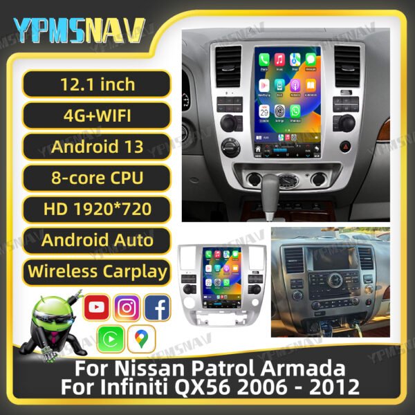 主图 12.1 Inch Car Radio For Nissan Patrol Armada SE For Infiniti QX56 2006-2012