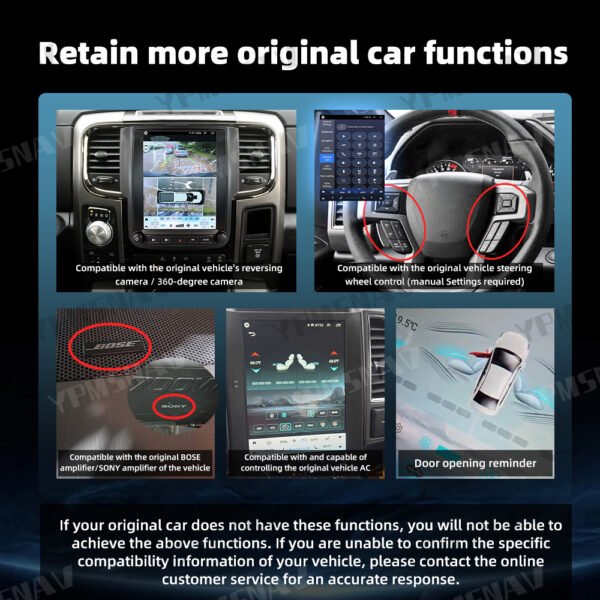 10.4 Inch Car Radio For Dodge Ram 1500 2500 3500 2013-2018