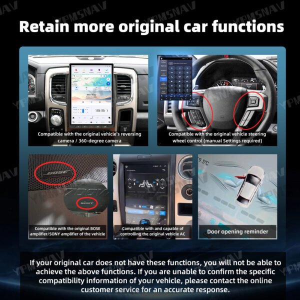 14.4 Inch Car Radio For Dodge Ram 1500 2500 3500 2013-2018