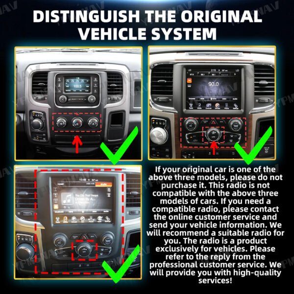 14.4 Inch Car Radio For Dodge Ram 1500 2500 3500 2013-2018