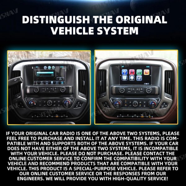 14.4 Inch Car Radio For GMC Sierra For Chevrolet Silverado 2013-2019