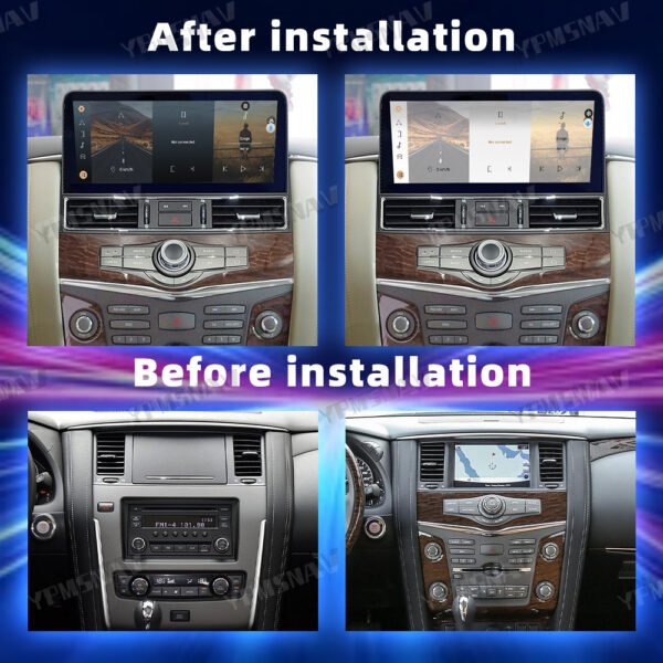 12.3 Inch Car Radio For Nissan Armada Patrol Y62 For Infiniti QX80 2010-2020