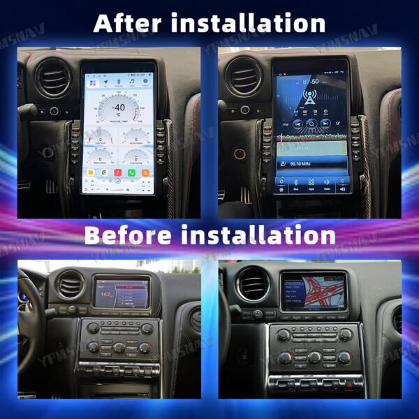 13.6 Inch Car Radio For Nissan GT-R GTR R35 2008-2017