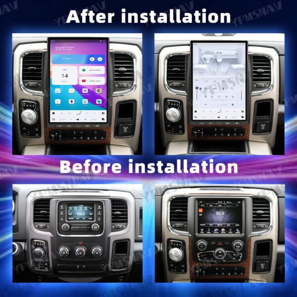 14.4 Inch Car Radio For Dodge Ram 1500 2500 3500 2013-2018