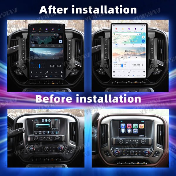 14.4 Inch Car Radio For GMC Sierra For Chevrolet Silverado 2013-2019