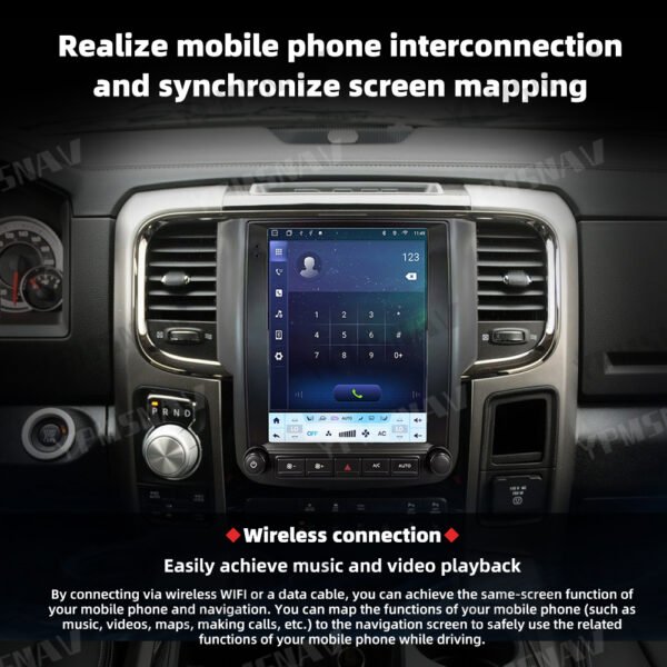 10.4 Inch Car Radio For Dodge Ram 1500 2500 3500 2013-2018