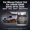 12.3 Inch Car Radio For Nissan Armada Patrol Y62 For Infiniti QX80 2010-2020