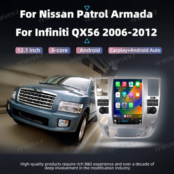 12.1 Inch Car Radio For Nissan Patrol Armada SE For Infiniti QX56 2006-2012