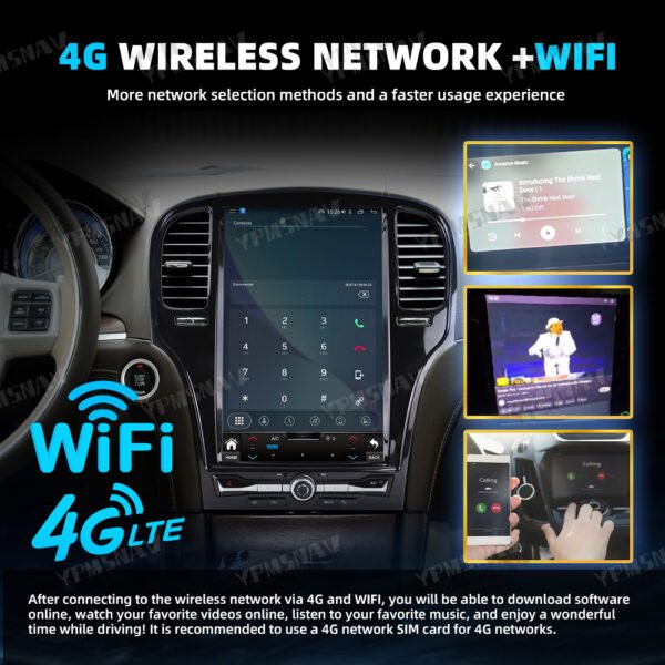 14.5 Inch Car Radio For Chrysler 300 300S 300C 2011-2023