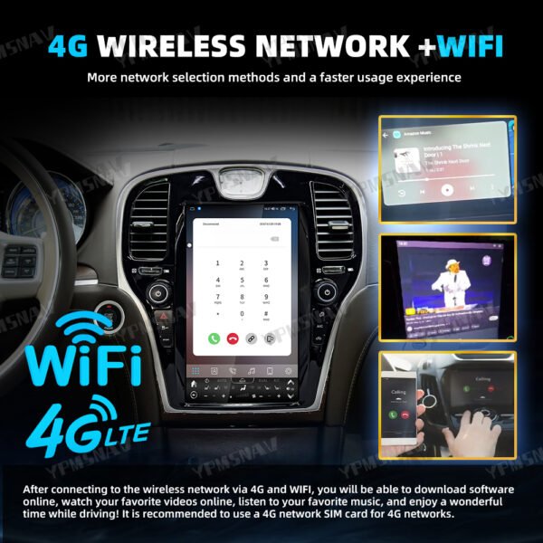 13.6 Inch Car Radio For Chrysler 300 300S 300C 2011-2023