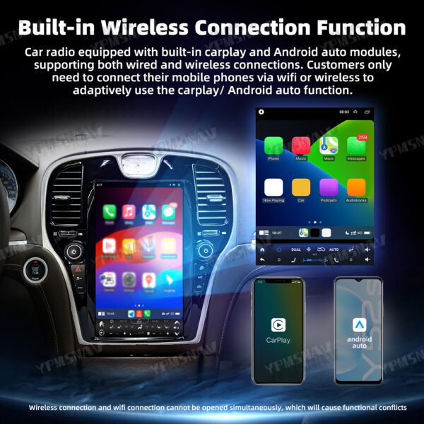 13.6 Inch Car Radio For Chrysler 300 300S 300C 2011-2023