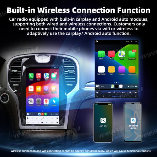 carplay 13.3 Inch Car Radio For Chrysler 300 300S 300C 2011-2023