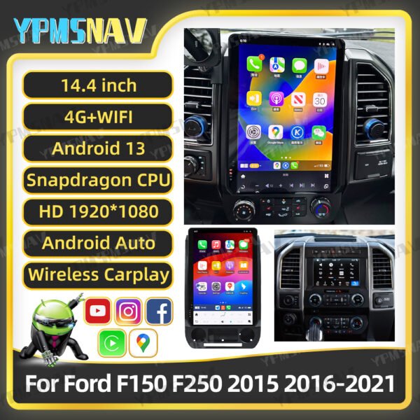 主图 14.4 Inch Car Radio For Ford Raptor F150 F250 F350 2015-2021