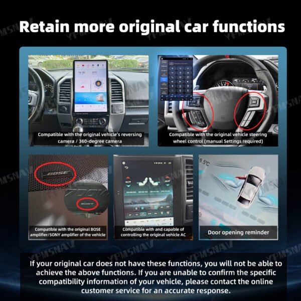 16.8 Inch Car Radio For Ford Raptor F150 F250 F350 2015-2021