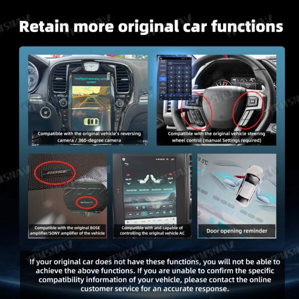 13.6 Inch Car Radio For Chrysler 300 300S 300C 2011-2023