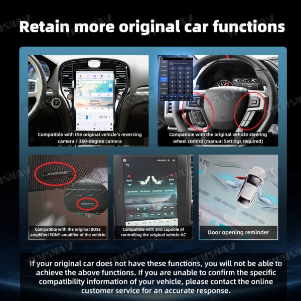 14.4 Inch Car Radio For Chrysler 300 300S 300C 2011-2023