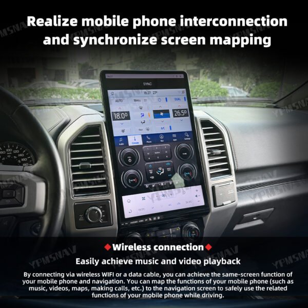 16.8 Inch Car Radio For Ford Raptor F150 F250 F350 2015-2021