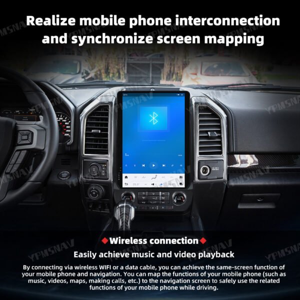 蓝牙 14.4 Inch Car Radio For Ford Raptor F150 F250 F350 2015-2021