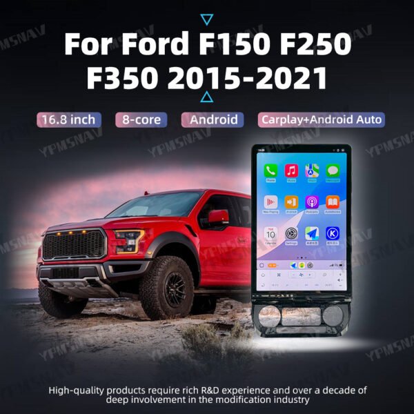 16.8 Inch Car Radio For Ford Raptor F150 F250 F350 2015-2021