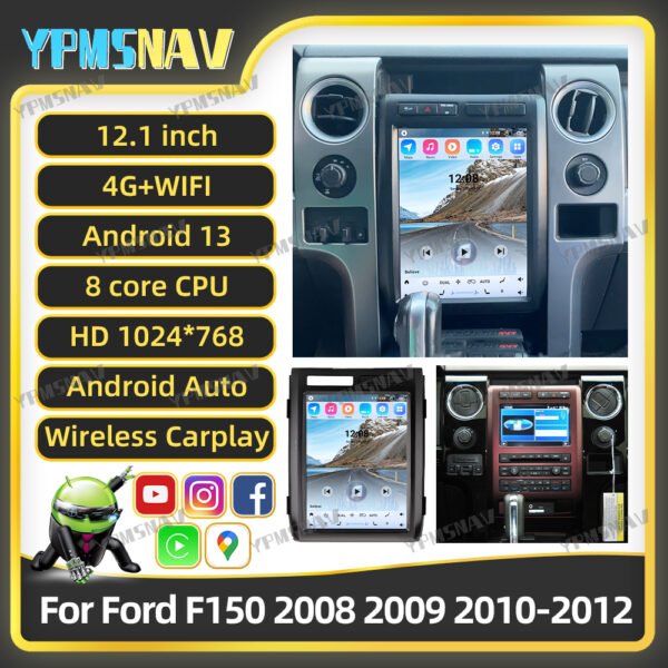 12.1 Inch Car Radio For Ford Raptor F150 2008-2012